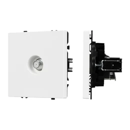 Фото #1 товара Механизм спутниковой розетки SCT-NOBE-MST1-SFPL-WH (SAT) (Arlight, Белый кварц)