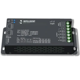 Фото #1 товара INTELLIGENT ARLIGHT Диммер SMART-PWM-104-73-SH-SUF Black (12-48V, 4x6A, RJ-45, TUYA Wi-Fi, 2.4G) (IARL, IP20 Металл, 5 лет)