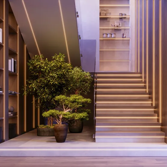 Фото #4 товара Светодиодная лента герметичная VELA-M240-2.5x6mm 24V Day4000 (5 W/m, IP65, 5m) (Arlight, узкая)