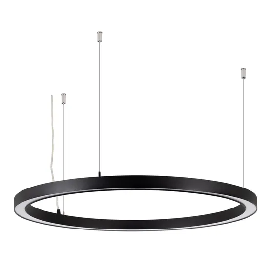 Фото товара Светильник SP-CIRCLE-HANG-O3535-D1200-75W Day4000 (RAL9005, 120 deg, 230V) IP40 LED (Arlight, Алюминий)