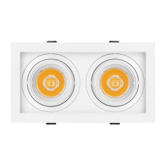 Фото #3 товара Светильник MS-VORTEX-BUILT-S210x117-2x20W Day4000 (WH-WH, 20 deg, 230V) (Arlight, IP20 Металл, 5 лет)
