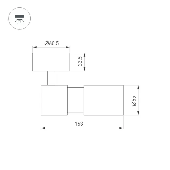 Фото #5 товара Светильник SP-ARTEMIS-SURFACE-FLAP-R55-12W Warm3000 (BK, 8-80 deg, 230V) (Arlight, IP20 Металл, 5 лет)