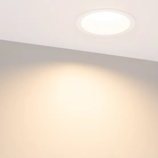 Фото #2 товара Светильник MS-DROP-BUILT-R137-24W Warm3000 (WH, 90 deg, 230V) (Arlight, IP54 Металл, 5 лет)