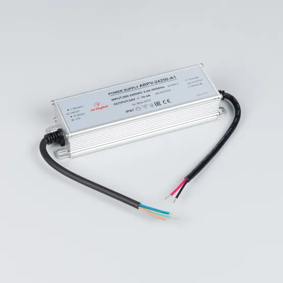 Фото #2 товара Блок питания ARPV-24250-A1 (24V, 10.4A, 250W) (Arlight, IP67 Металл, 3 года)