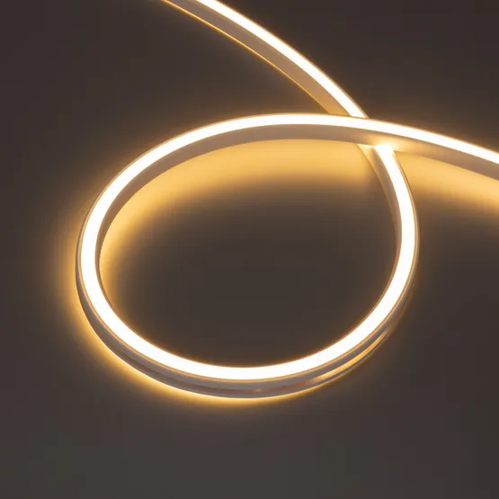 Фото #1 товара Светодиодная лента герметичная WAVE-SIDE-DOUBLE-A120-16x15mm 24V Warm3000 (15 W/m, IP67, 5m, wire x1) (Arlight, Вывод боковой, 5 лет)