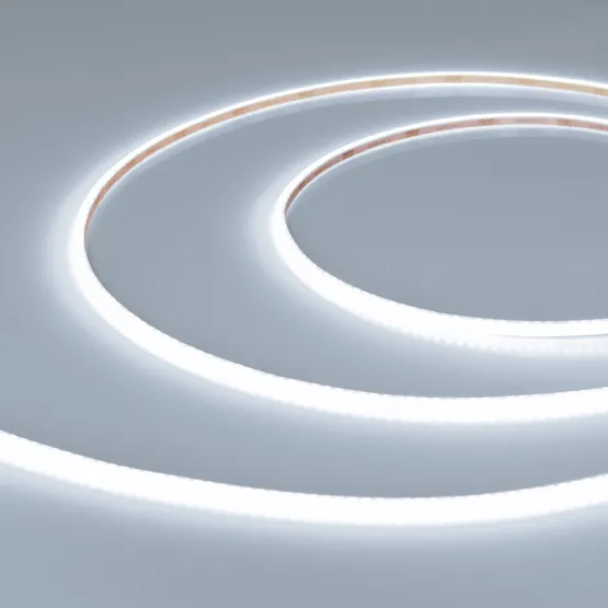 Фото #1 товара Светодиодная лента герметичная MICROLED-SEW-M320-3mm 24V White6000 (6 W/m, IP65, 5m) (Arlight, CRI>90)