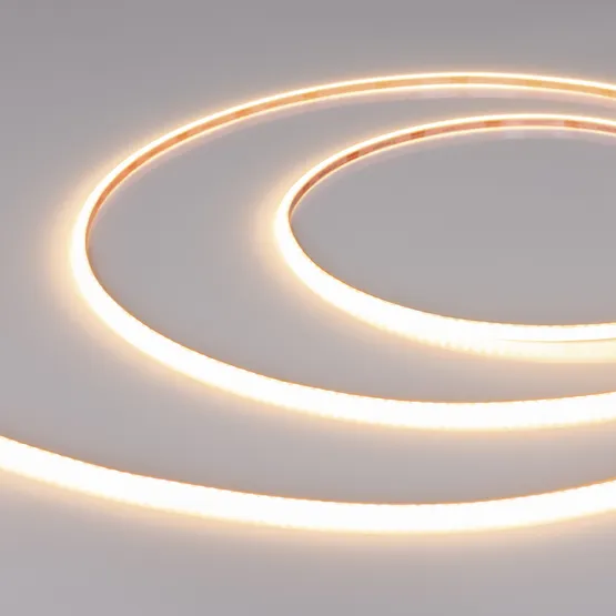 Фото #1 товара Светодиодная лента герметичная MICROLED-SEW-M320-3mm 24V Warm3500 (6 W/m, IP65, 5m) (Arlight, CRI>90)